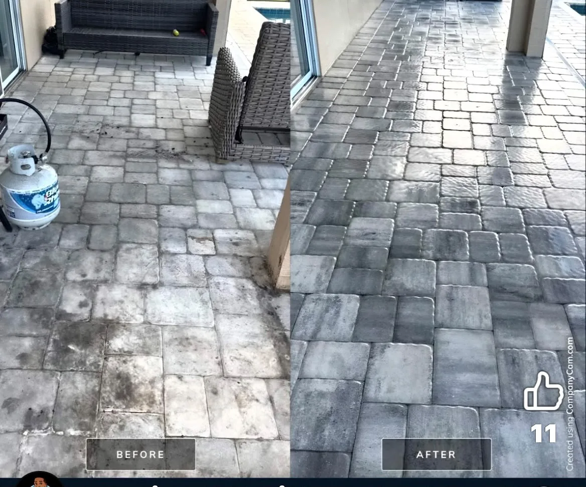 Pool deck surface example
