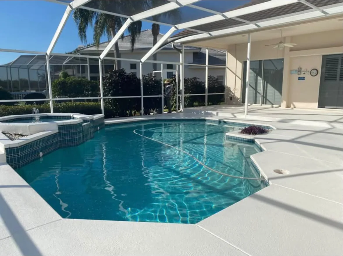 Pool deck surface example